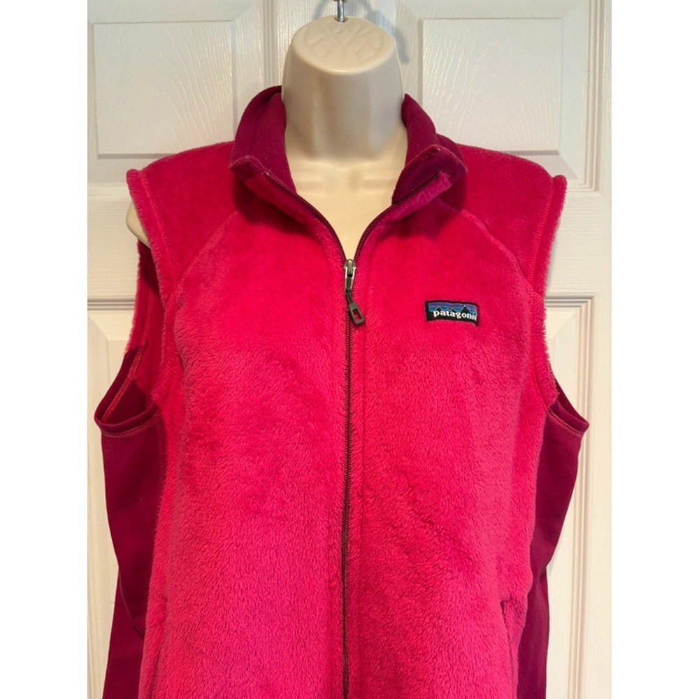 Patagonia Polartec Thermal Pro Vest Womens XL Pink Full Zip Fleece Gorpcore